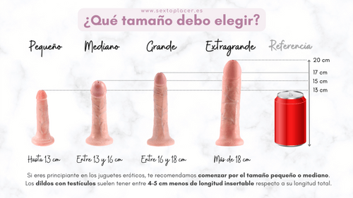 Guía de tamaños para elegir un vibrador